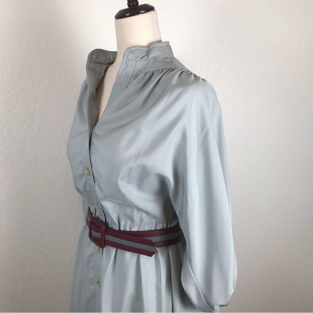 Vintage 1960s R & K Originals Western Boho belted button front midi dress 6/8* - Picture 3 of 14